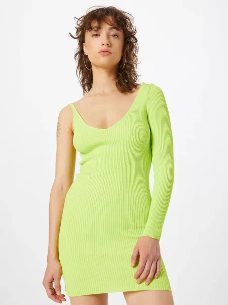 Misspap Rochie limetă verde