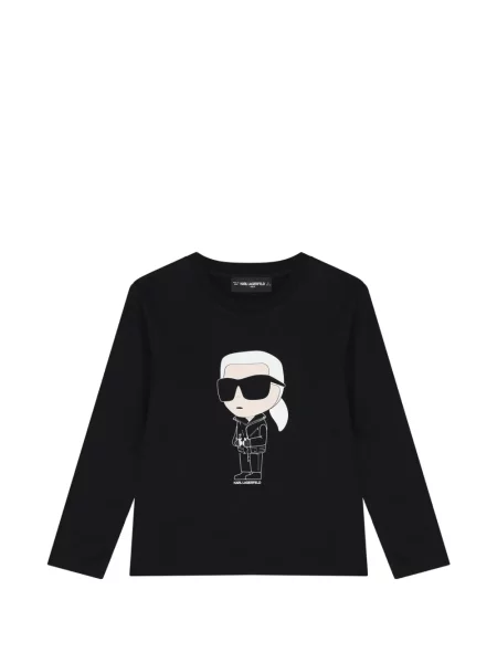Koszulka dziecięca Karl Lagerfeld czarna