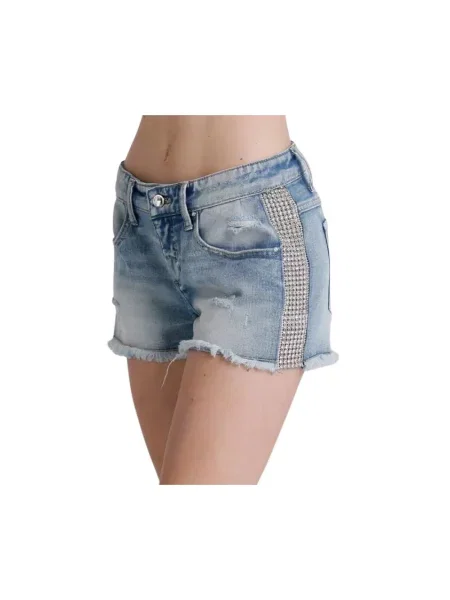 Szorty jeansowe Met niebieskie