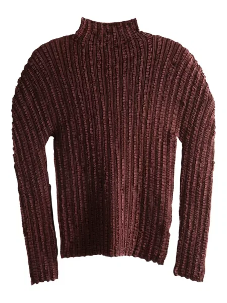 Bluzka Issey Miyake brązowa