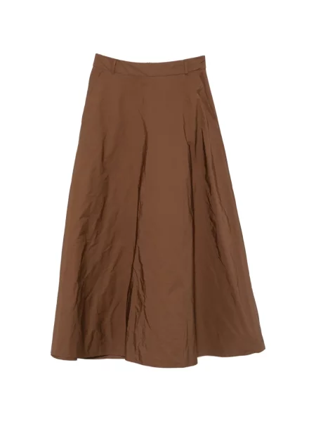 Ζωσμένος μάξι φούστα 's Max Mara καμπάνα καφέ