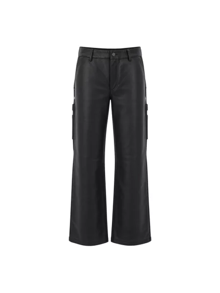 Spodnie Carhartt Wip skórzane czarne