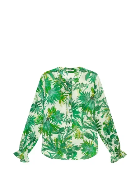 Cămașă Maliparmi cu model floral cu imagine verde