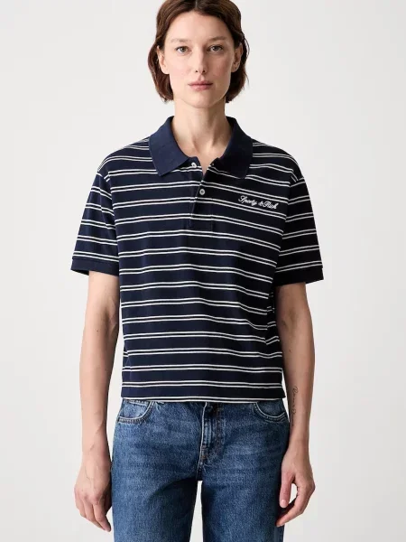 Tricou polo Sporty & Rich cu autograf