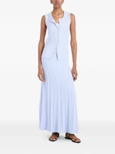 Плетена макси макси пола Proenza Schouler White Label бяло