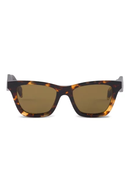 Ochelari de soare Prada Eyewear cu autograf maro