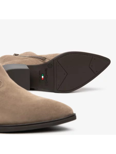 Pantofi Nerogiardini din velur bej