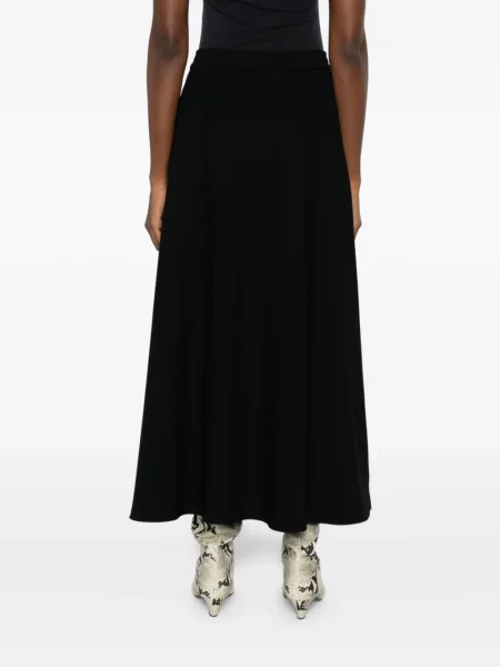 Fustă midi Herno evazată cu cordon negru