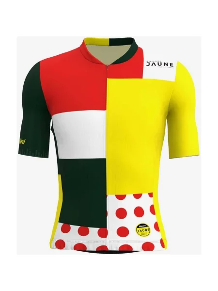 Koszulka rowerowa Tour de France Combined Classification krótki rękaw kolorowa Klasyczny krój XS żółta