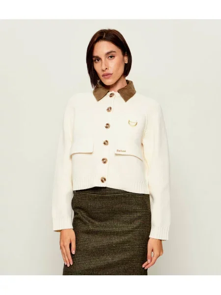 Barbour Cardigan Alverstone cu adaos de lână | catifea reiată
