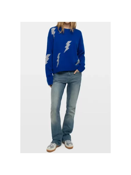 Sweter Zadig & Voltaire z kaszmiru niebieski