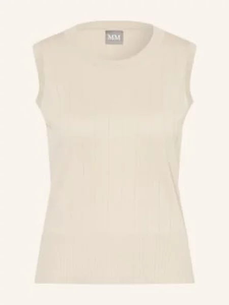 Dzianinowy top Mm By Max Mara beżowy