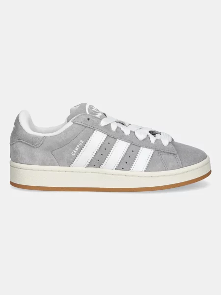 Semišové poltopánky Adidas Originals sivá