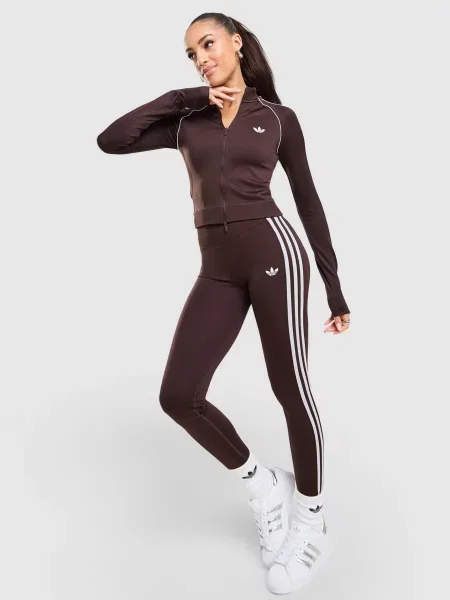 Adidas Bluza Rozpinana Seamless Tt brązowa