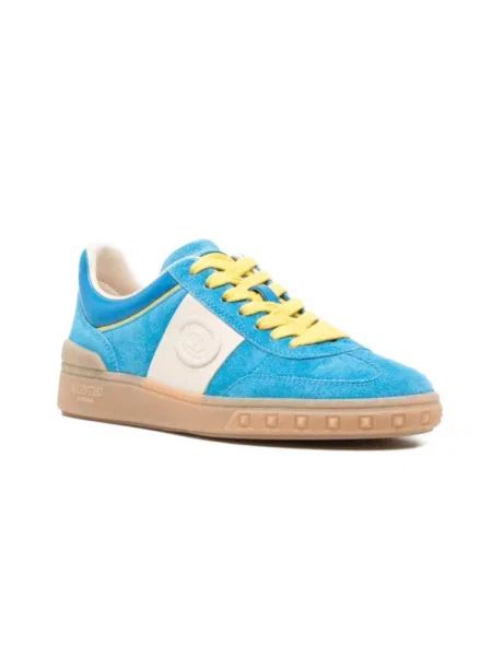Sneakersy Valentino zamszowe z logo niebieskie