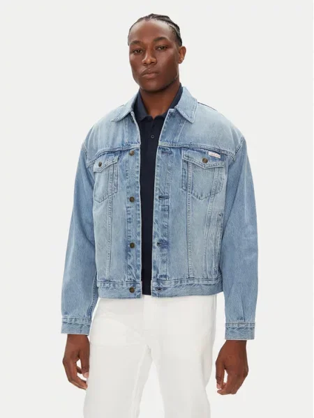 Jeans jakna Calvin Klein Jeans modra