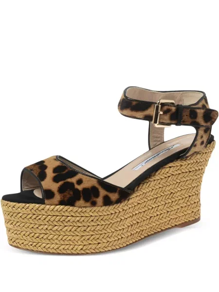 Sandale Brian Atwood cu imagine cu model leopard maro