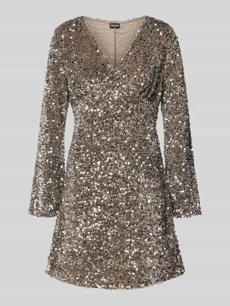 Sukienka mini cekinowa z aksamitu model ‘KAM’ Pieces