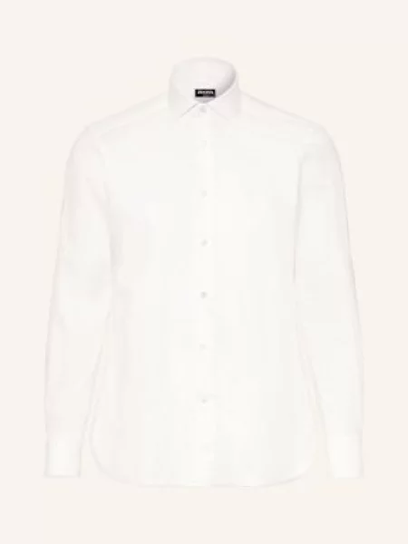 Zegna Koszula Trofeo™ Slim Fit weiss biała