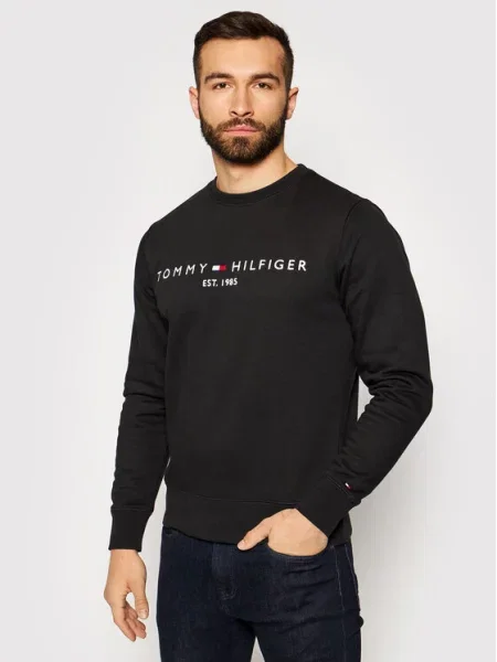 Tommy Hilfiger Mikina Logo černá
