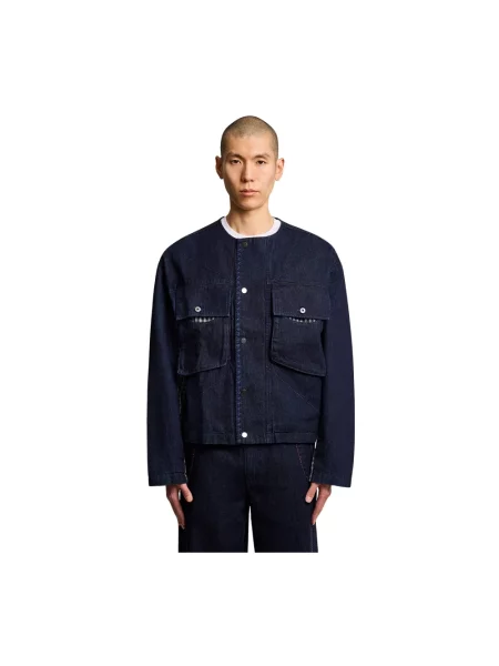 Kurtka jeansowa Lyle & Scott niebieska