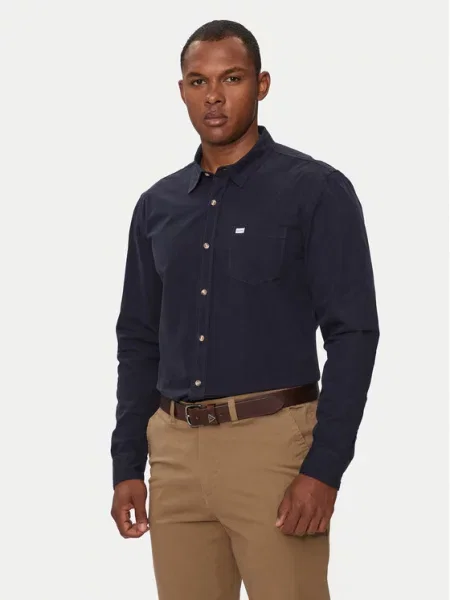 Guess Jeans Košulja Tamnoplava plava