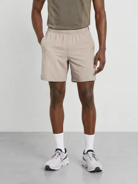Under Armour Tréninkové Šortky Ua Vanish Woven světle hnědá černá