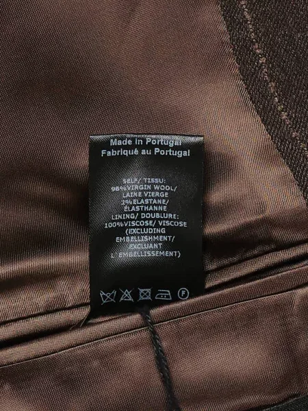 Geacă Simone Rocha cu două rânduri de nasturi maro