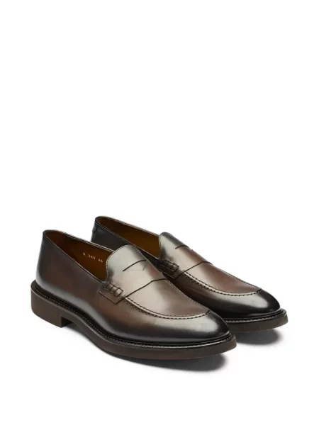 Pantofi loafer Doucal's din piele maro