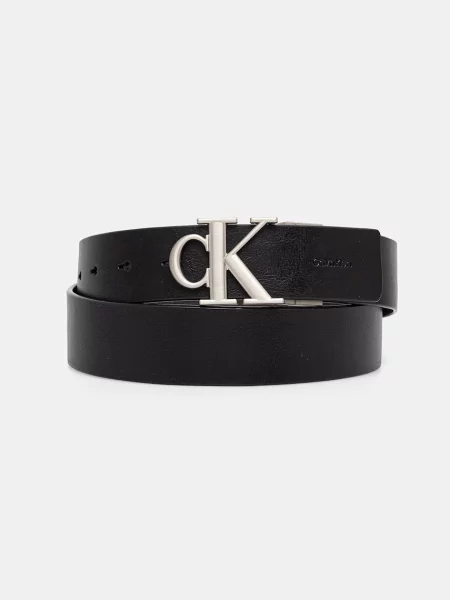 Calvin Klein curea reversibilă pentru bărbați din piele negru