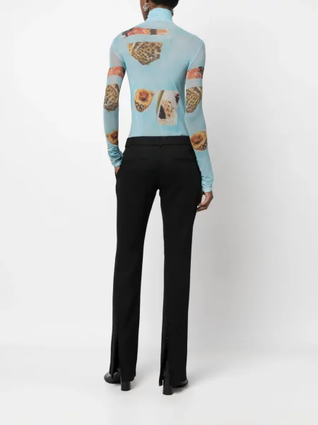 Spodnie Acne Studios z niską talią czarne
