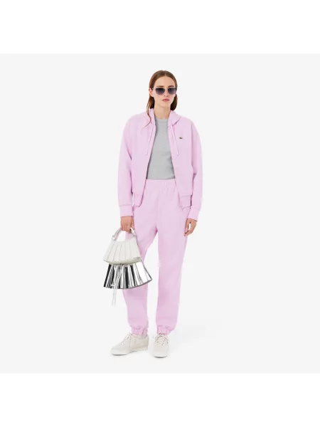 Lacoste Spodnie Dresowe Z Piki różowe