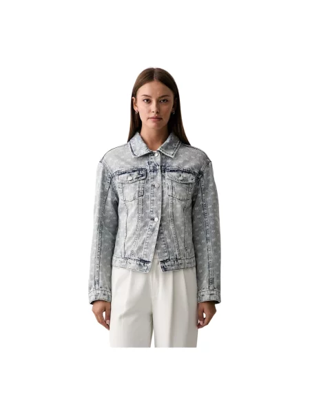 Kurtka jeansowa Armani Exchange niebieska