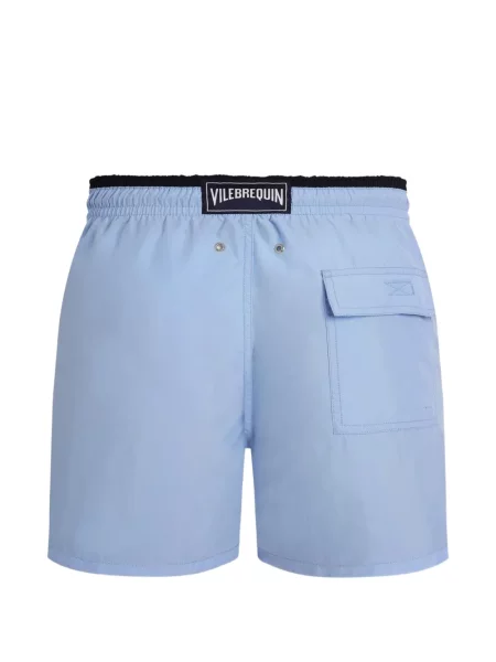 Slip de baie Vilebrequin cu broderie albastru