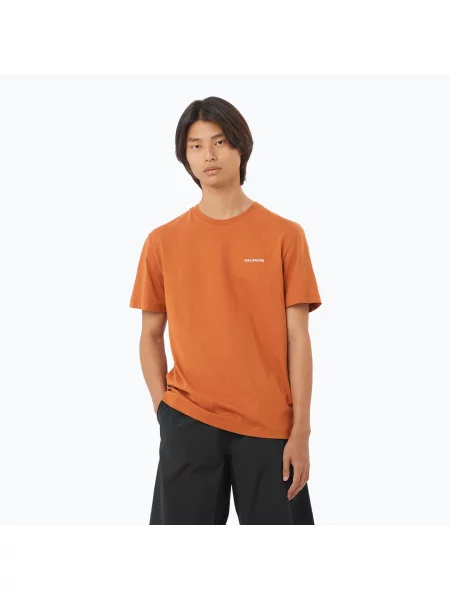 Koszulka Salomon Logo Tee sierra pomarańczowa