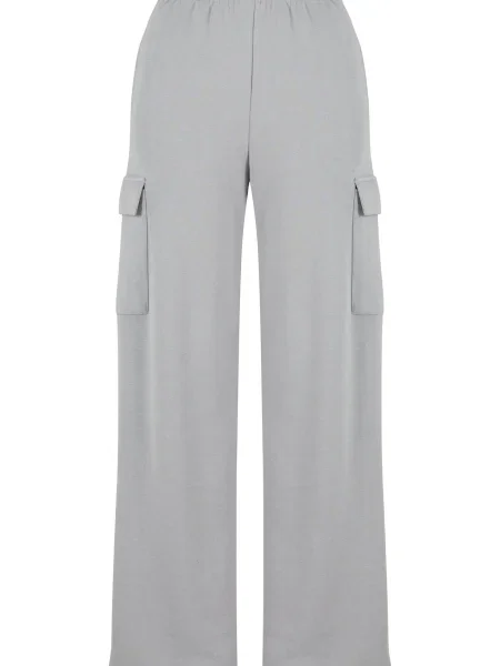 Pantaloni Urban Classics din material terry gri