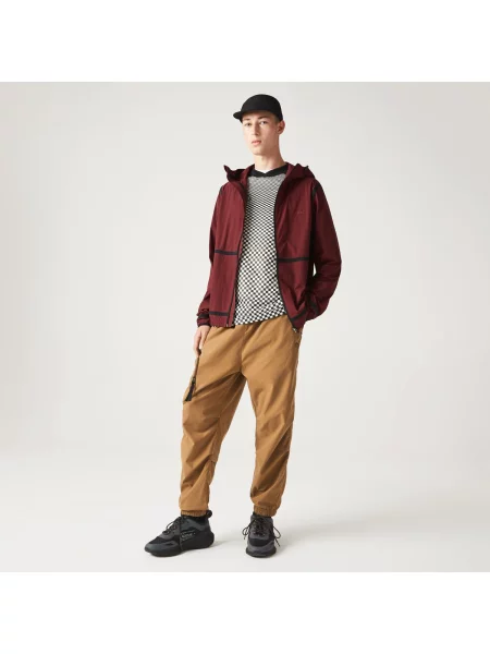 Lacoste Kurtka Z Kapturem I Napisami Light Zip