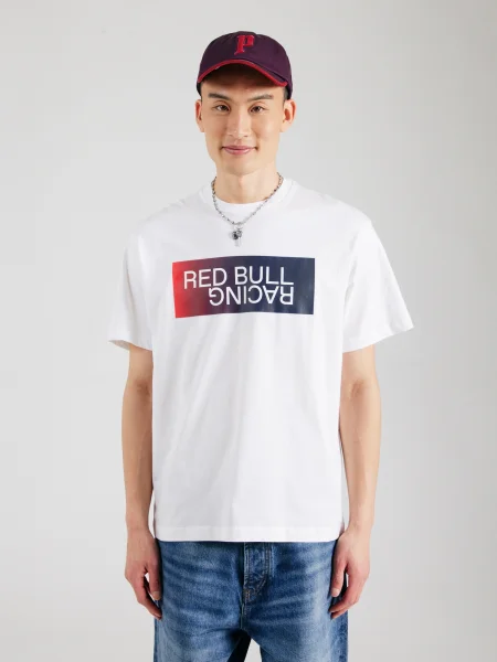 Red Bull Racing x Pepe Jeans majica OMBRE LOGO TEE bijela