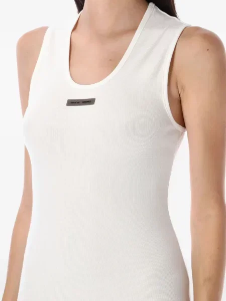 Rochie midi Fear Of God Essentials până la genunchi de costum alb