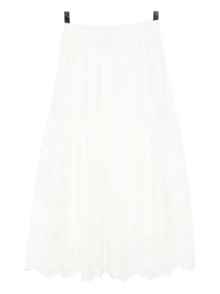 Fusta maxi Bambah alb