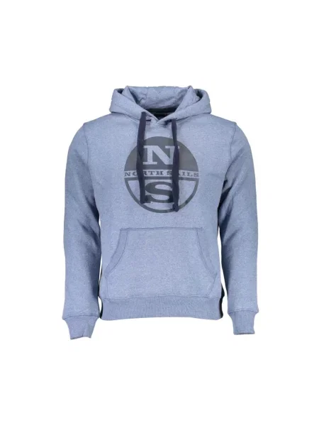 Bluza z kapturem North Sails z kapturem niebieska
