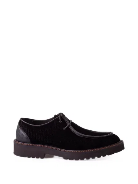 Pantofi derby Calce de catifea cord maro