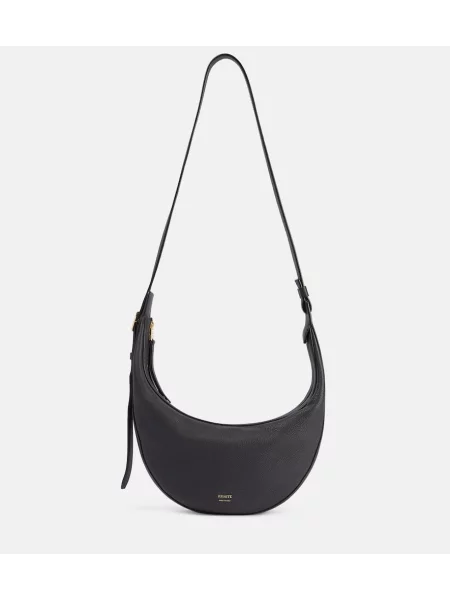 Geanta de piele Khaite din piele negru