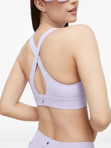 Top Casall cu decolteu în V cu bretele violet