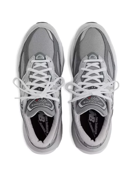 Sneakerși New Balance 990 cu șireturi din dantelă gri