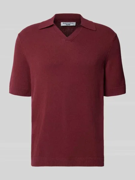 Koszulka polo o kroju regular fit z mieszanki bawełny Marc O'polo Denim brązowa