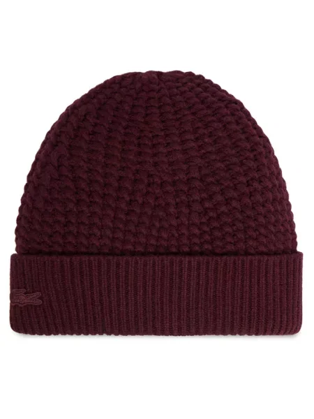 Lacoste Czapka Bordowy
