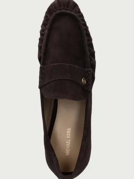 Мокасины Michael Michael Kors из нубука с рюшами