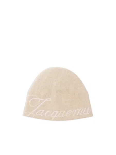 Czapka Jacquemus wełniana beżowa
