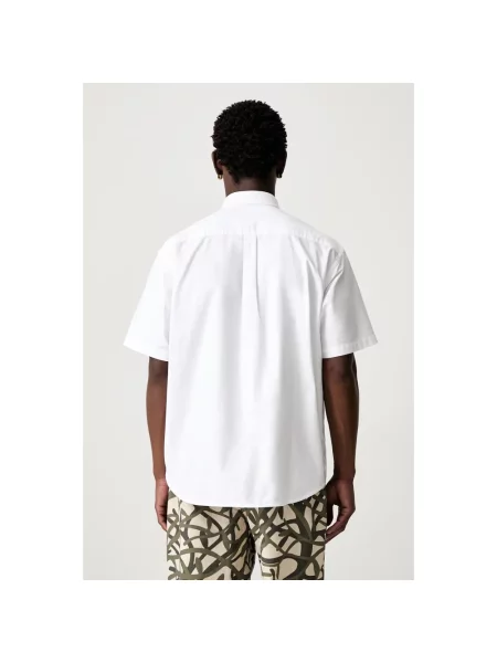 Koszula A Bathing Ape® z naszywkami z twillu biała